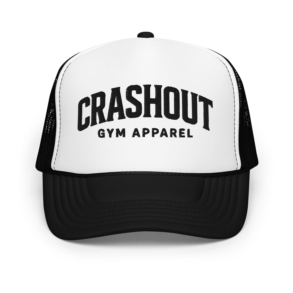 "Crashout" Trucker Hat (Black Font)
